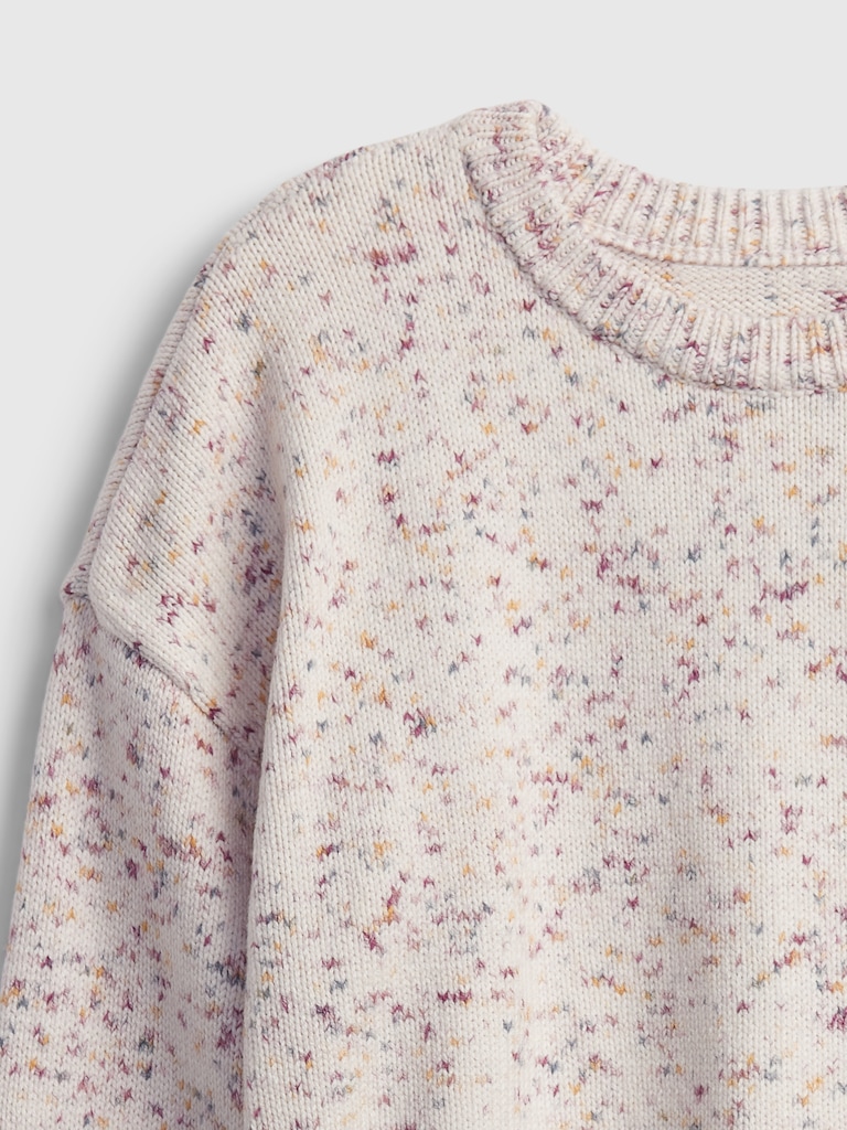 Kids Print Crewneck Sweater