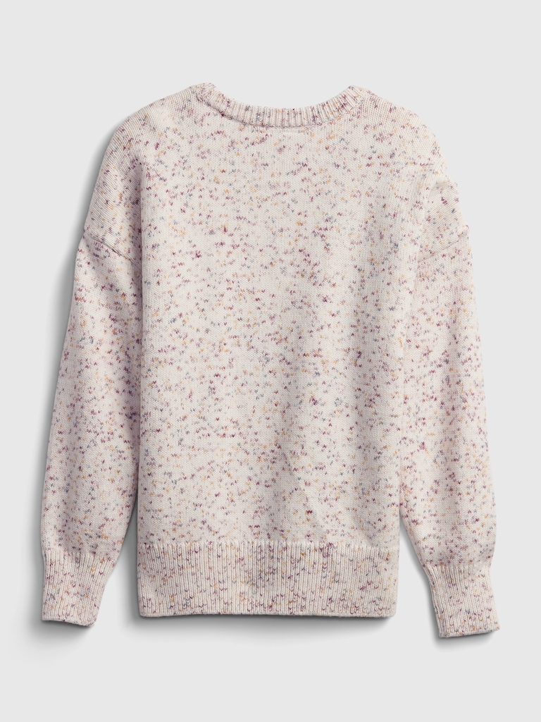 Kids Print Crewneck Sweater
