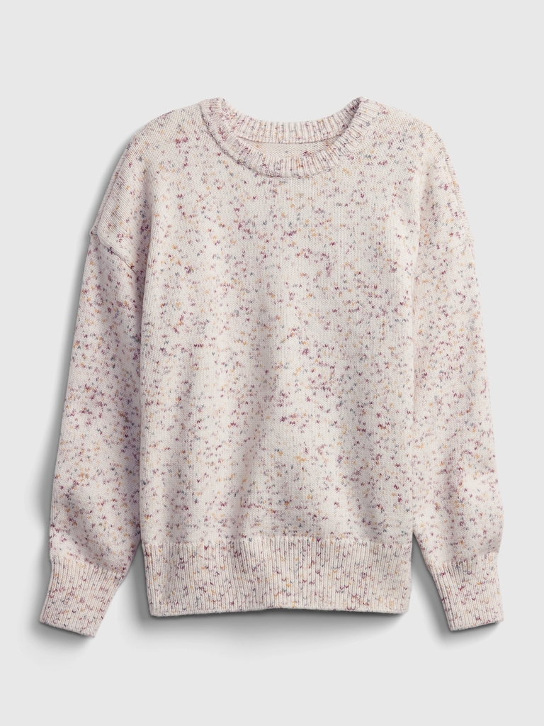 Kids Print Crewneck Sweater