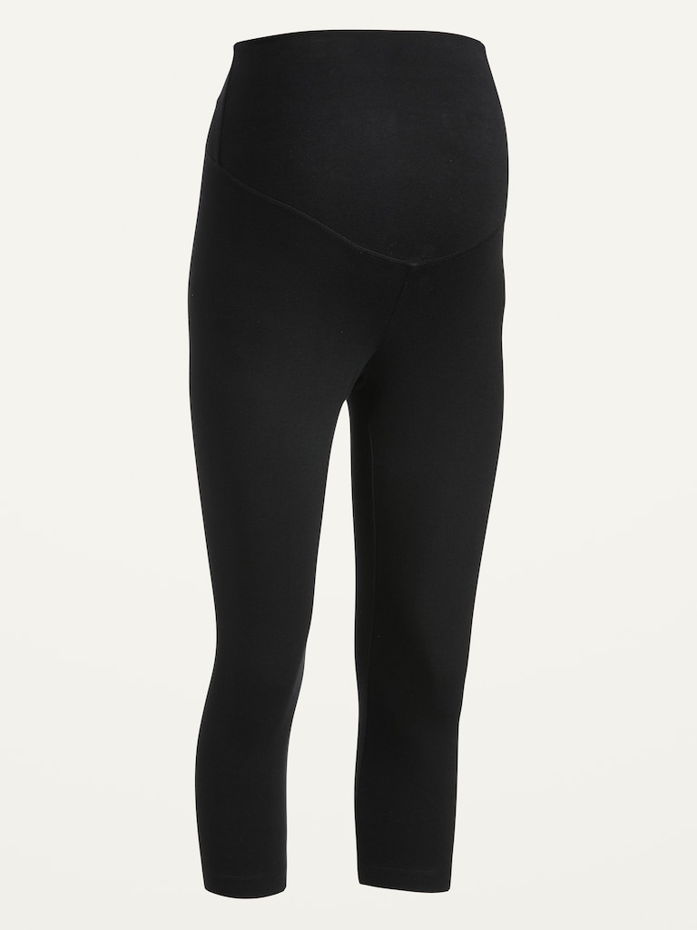 Maternity Full-Panel Cropped Leggings