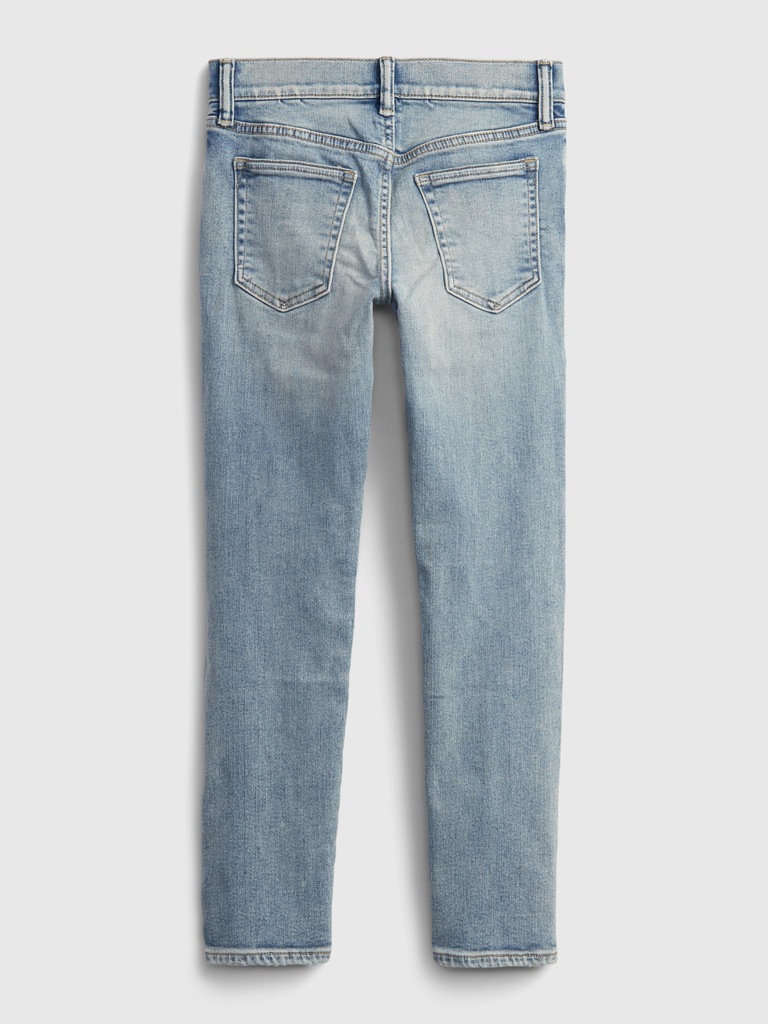 Kids Soft Wear Distressed Slim Jeans with Washwell ™