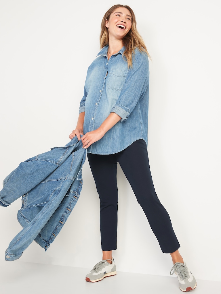 Maternity Full-Panel Pixie Ankle Pants