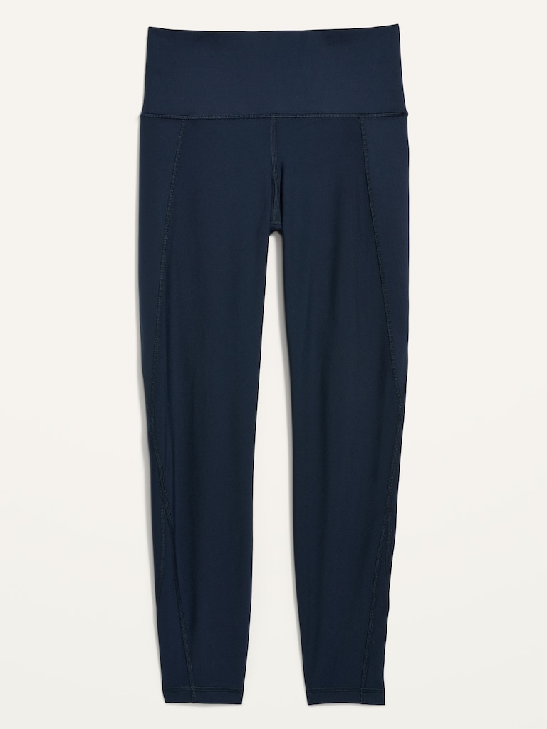 High-Waisted PowerPress Built-In Sculpt 7/8-Length Leggings For Women