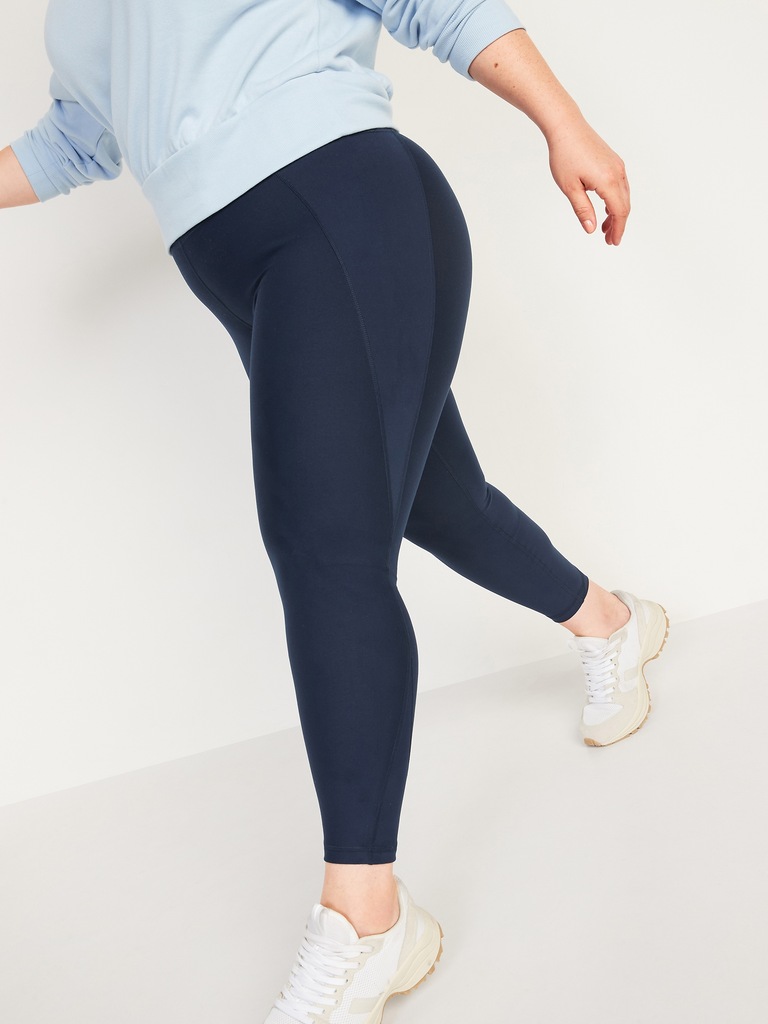High-Waisted PowerPress Built-In Sculpt 7/8-Length Leggings For Women