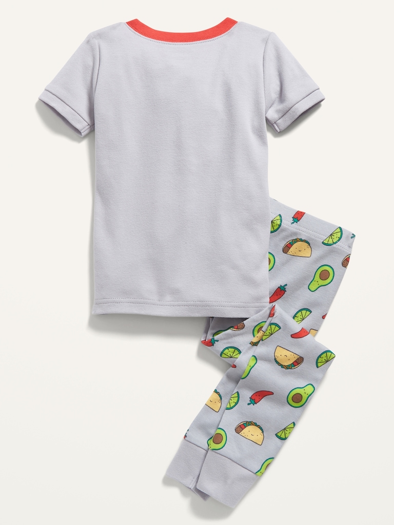 Unisex "Let's Taco 'Bout It" Pajama Set for Toddler & Baby