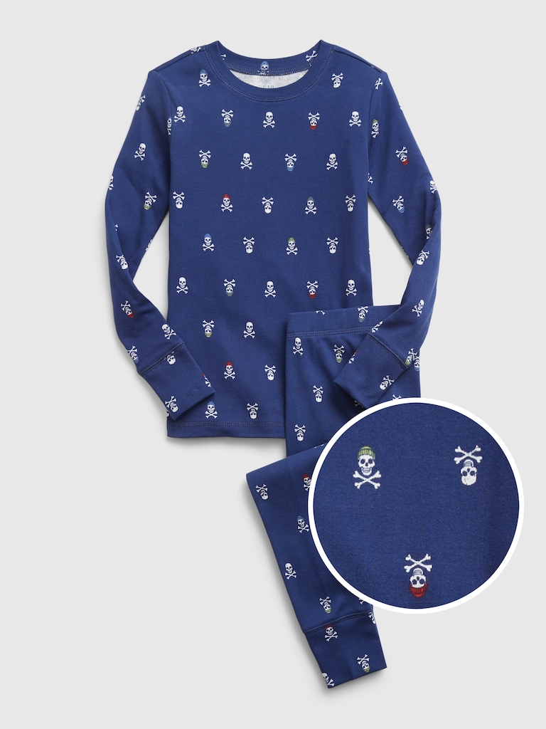 Kids Organic Cotton Skull PJ Set