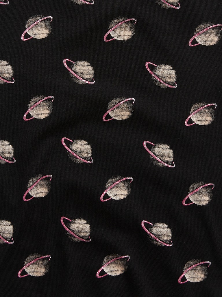 Kids 100% Organic Cotton Saturn Graphic PJ Set