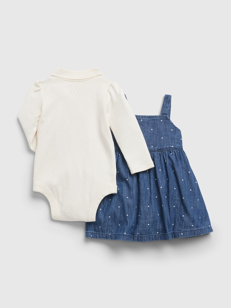 Baby Denim Dress Outfit Set