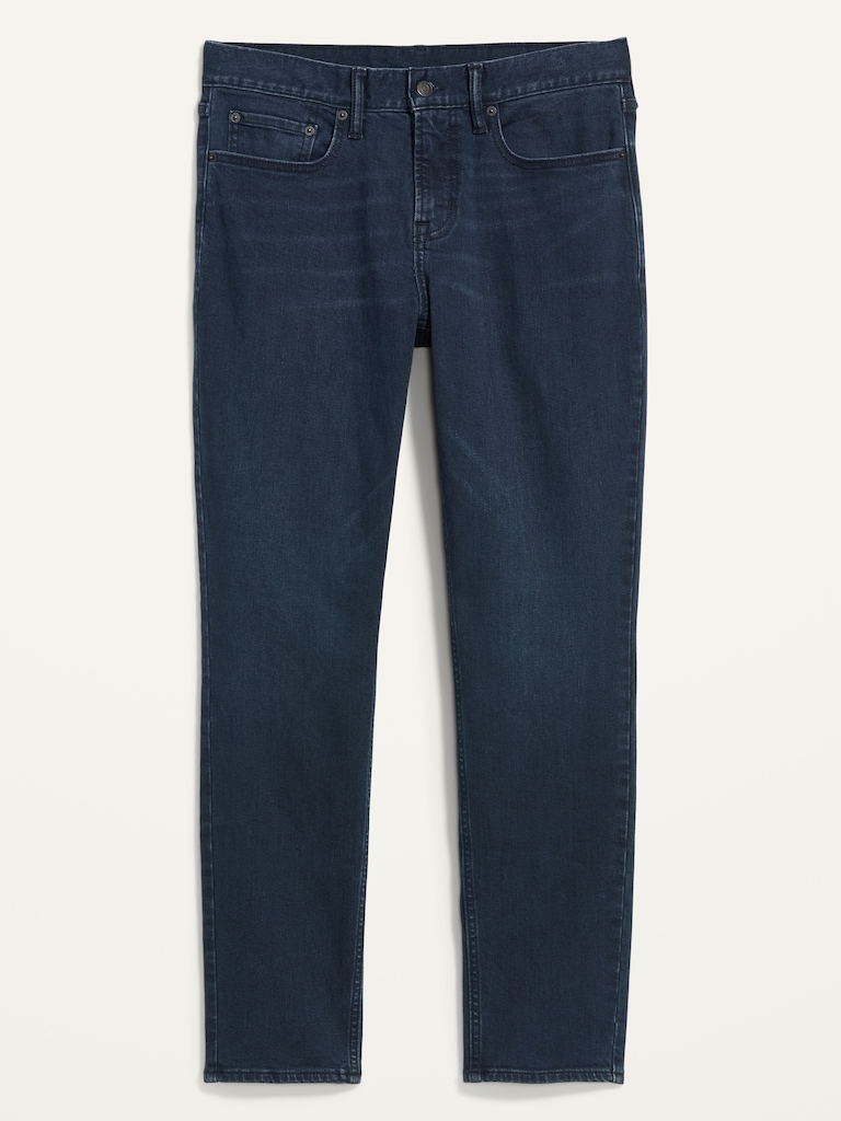 Athletic Taper Built-In Flex Dark-Wash Jeans