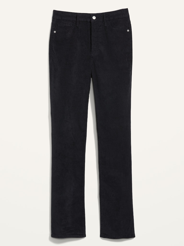 Extra High-Waisted Corduroy Boot-Cut Pants