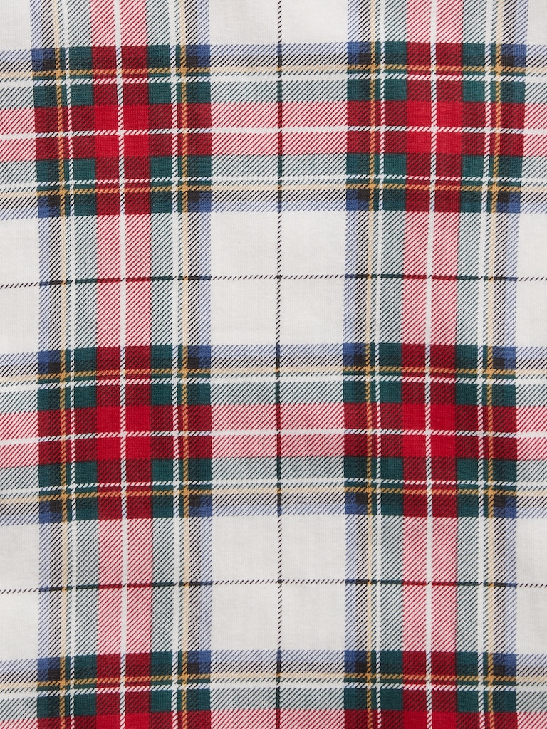 Kids 100% Organic Cotton Plaid Print PJ Set
