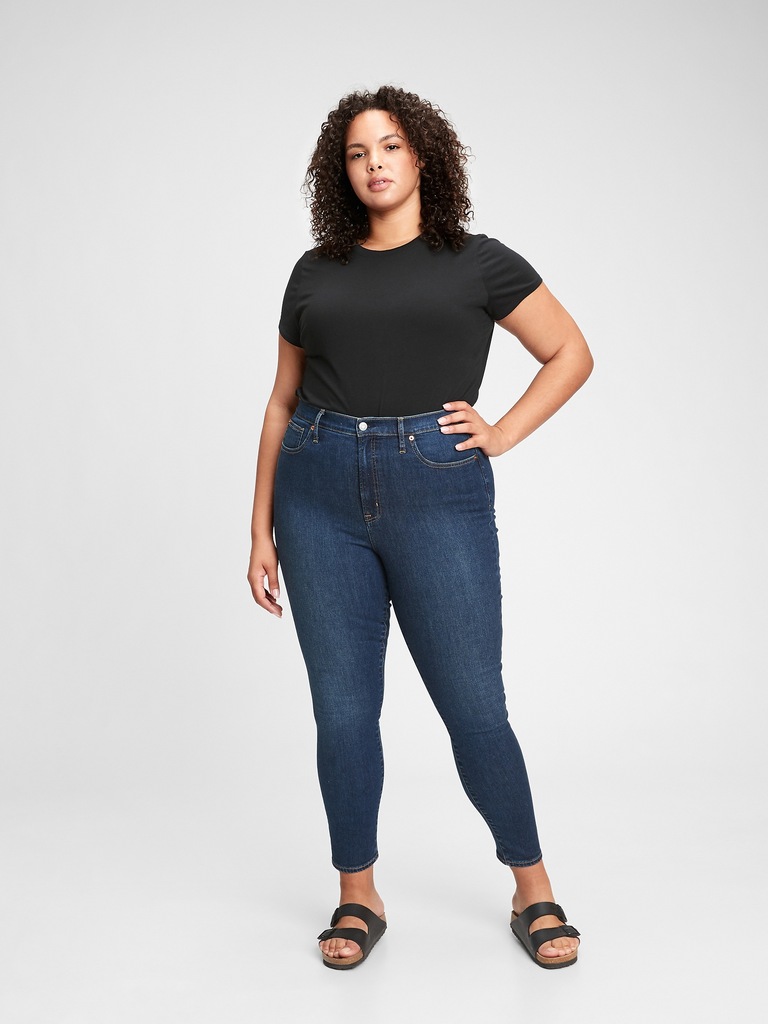 Sky High Rise True Skinny Jeans with Secret Smoothing Pockets