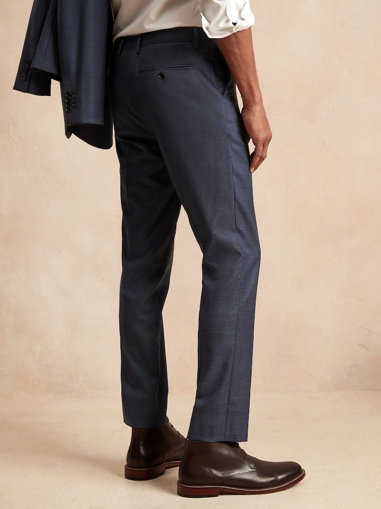 Slim Sharkskin Suit Pant
