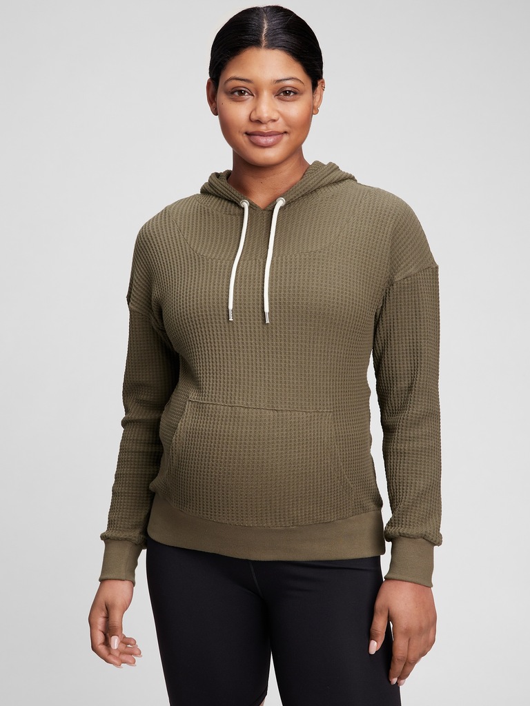 Maternity Waffle Hoodie