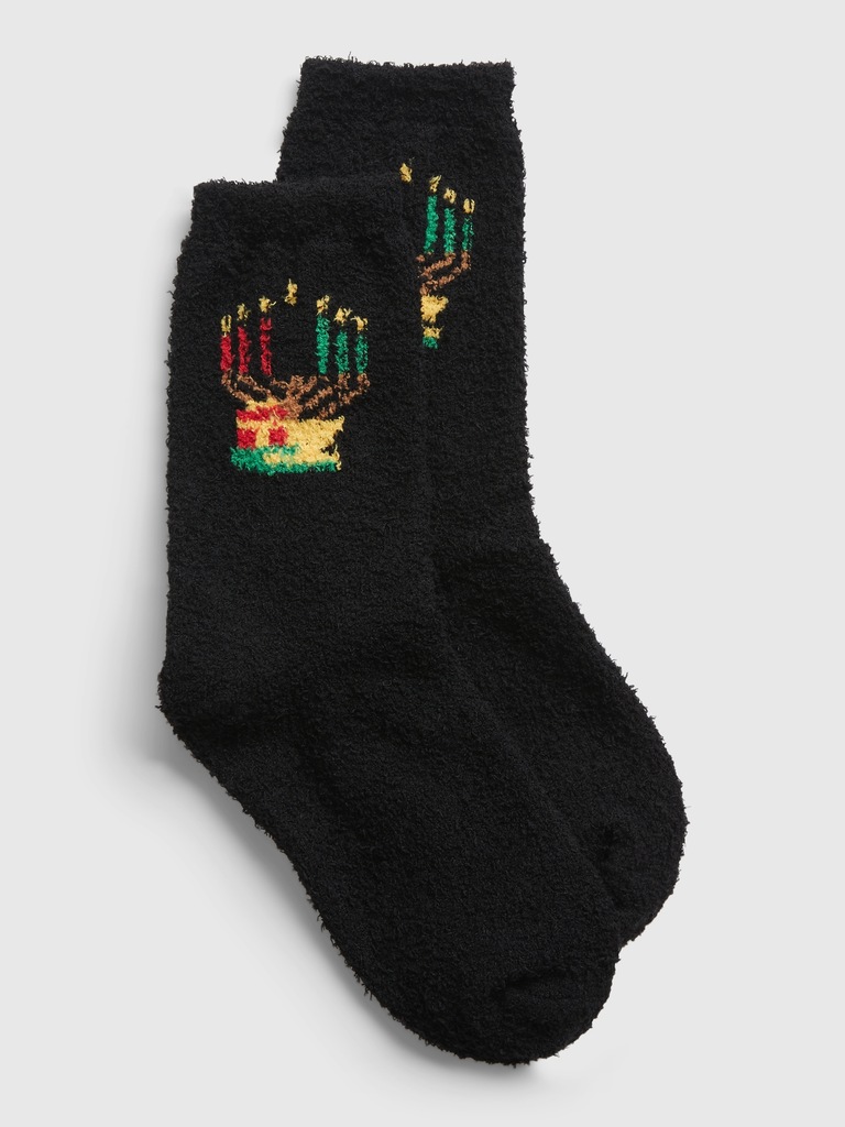 Kids Cozy Kwanzaa Socks
