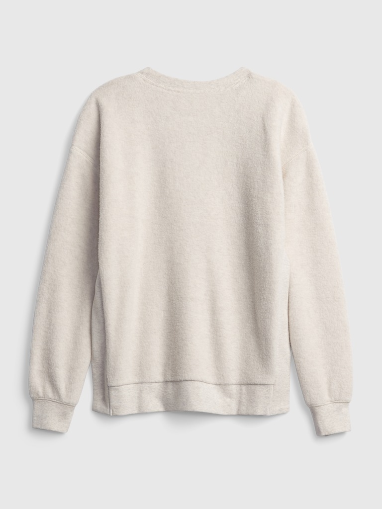 Kids Sherpa Crewneck Top