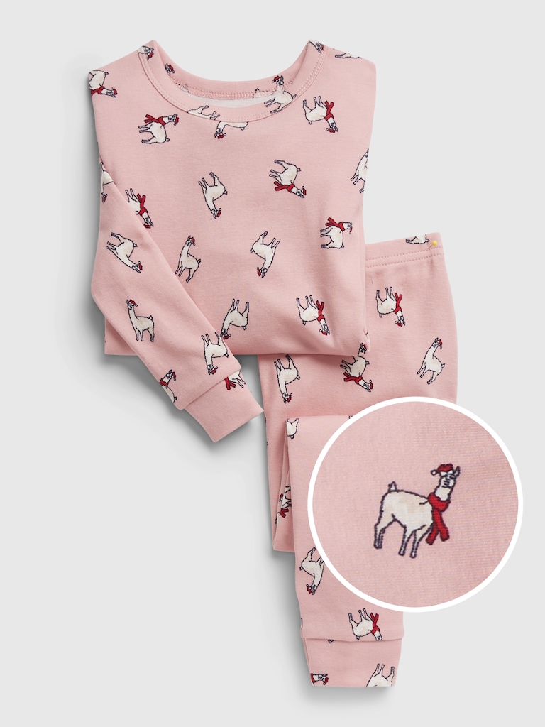 babyGap 100% Organic Cotton Llama Print PJ Set