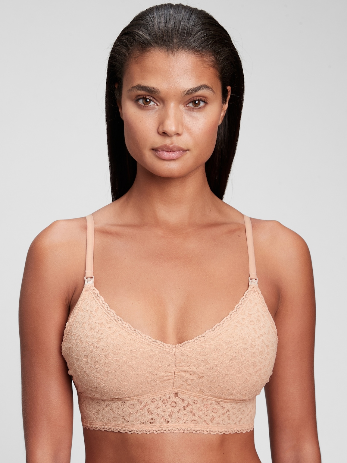 V-Neck Hardware One-Piece Swimsuit
