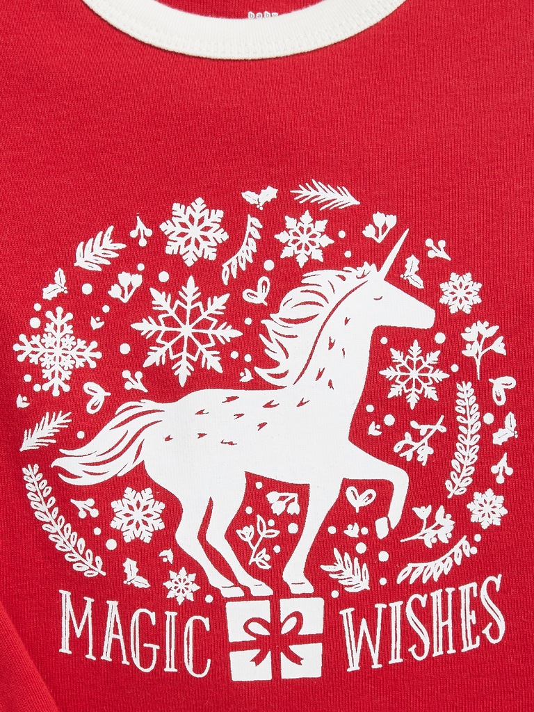 Baby & Toddler  Organic Cotton Holiday Graphic PJ Set