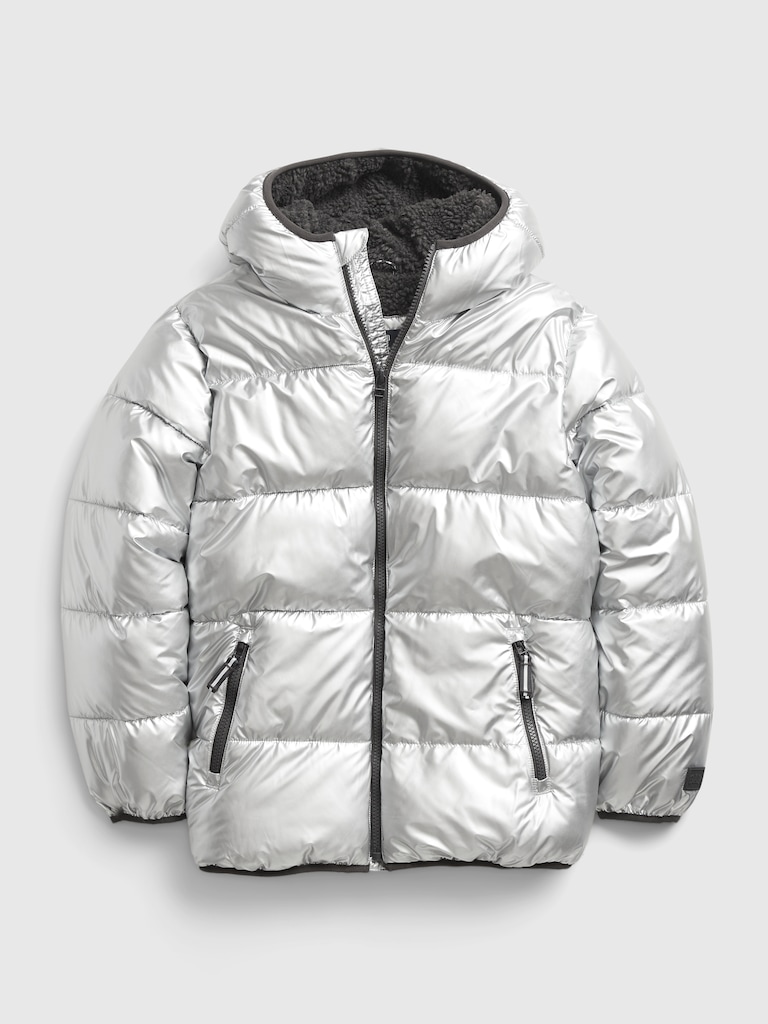 Kids Metallic Puffer