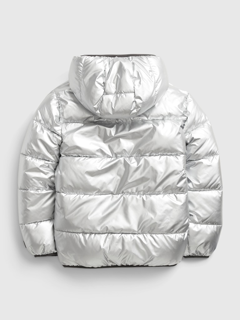 Kids Metallic Puffer
