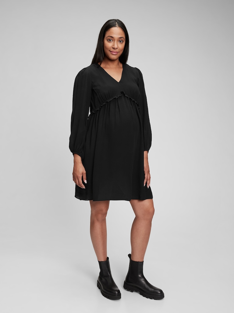 Maternity V-Neck Dress