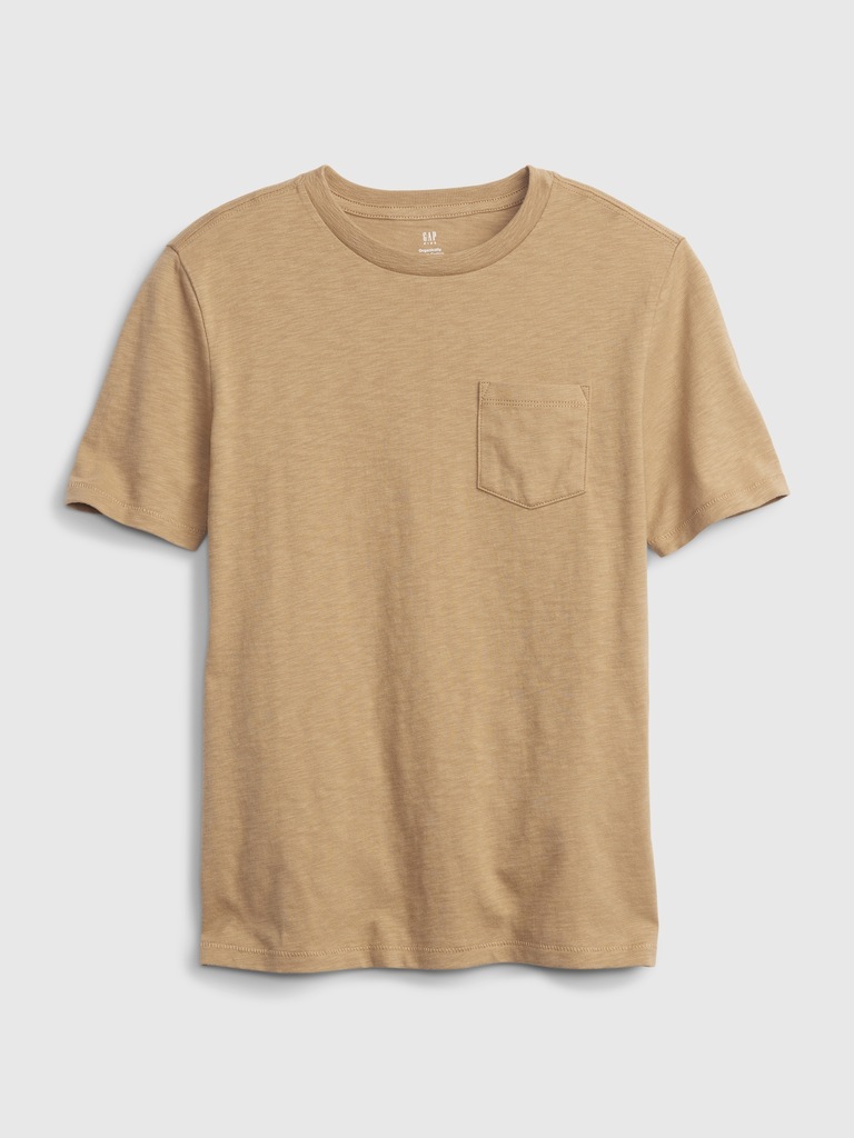 Kids Organic Cotton Pocket T-Shirt