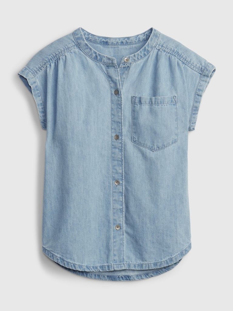 Kids Relaxed Denim Shirt