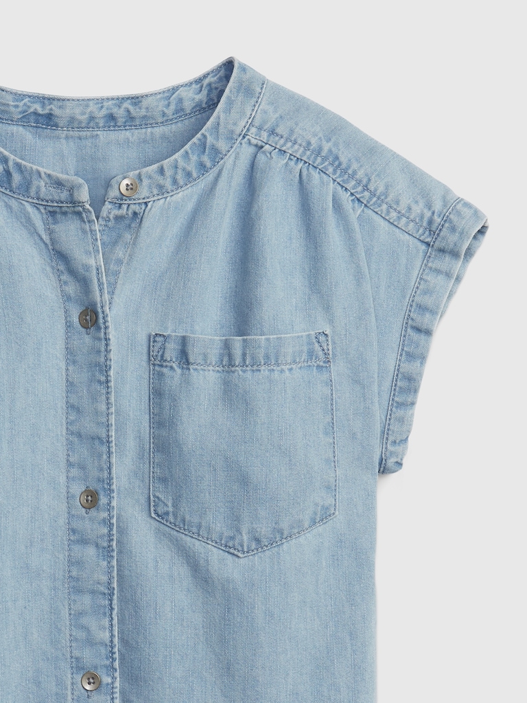 Kids Relaxed Denim Shirt