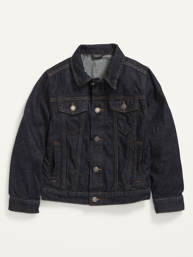 Gender-Neutral Cotton Non-Stretch Jean Jacket for Kids