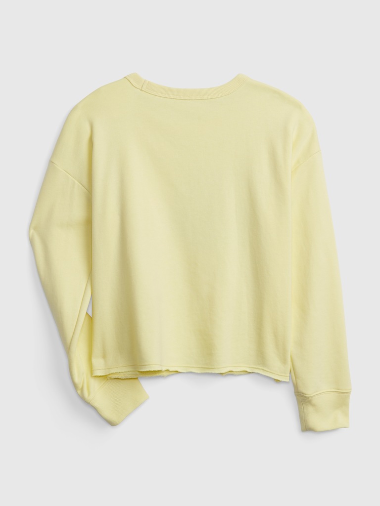 GapKids x Lauren Martin Graphic Cutoff Crewneck Sweatshirt