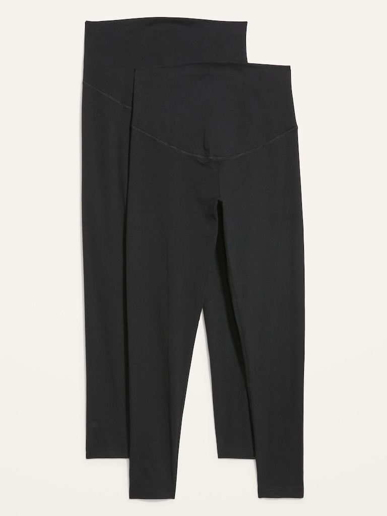 Maternity Full-Panel Leggings 2-Pack