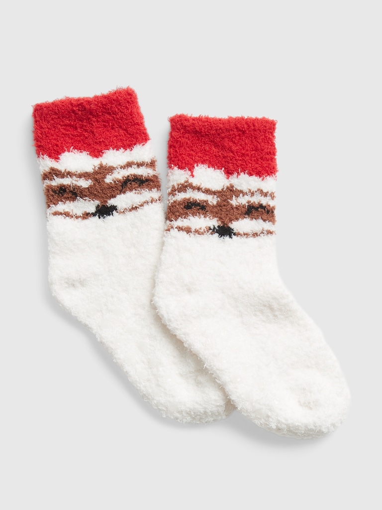 Toddler Cozy Santa Socks