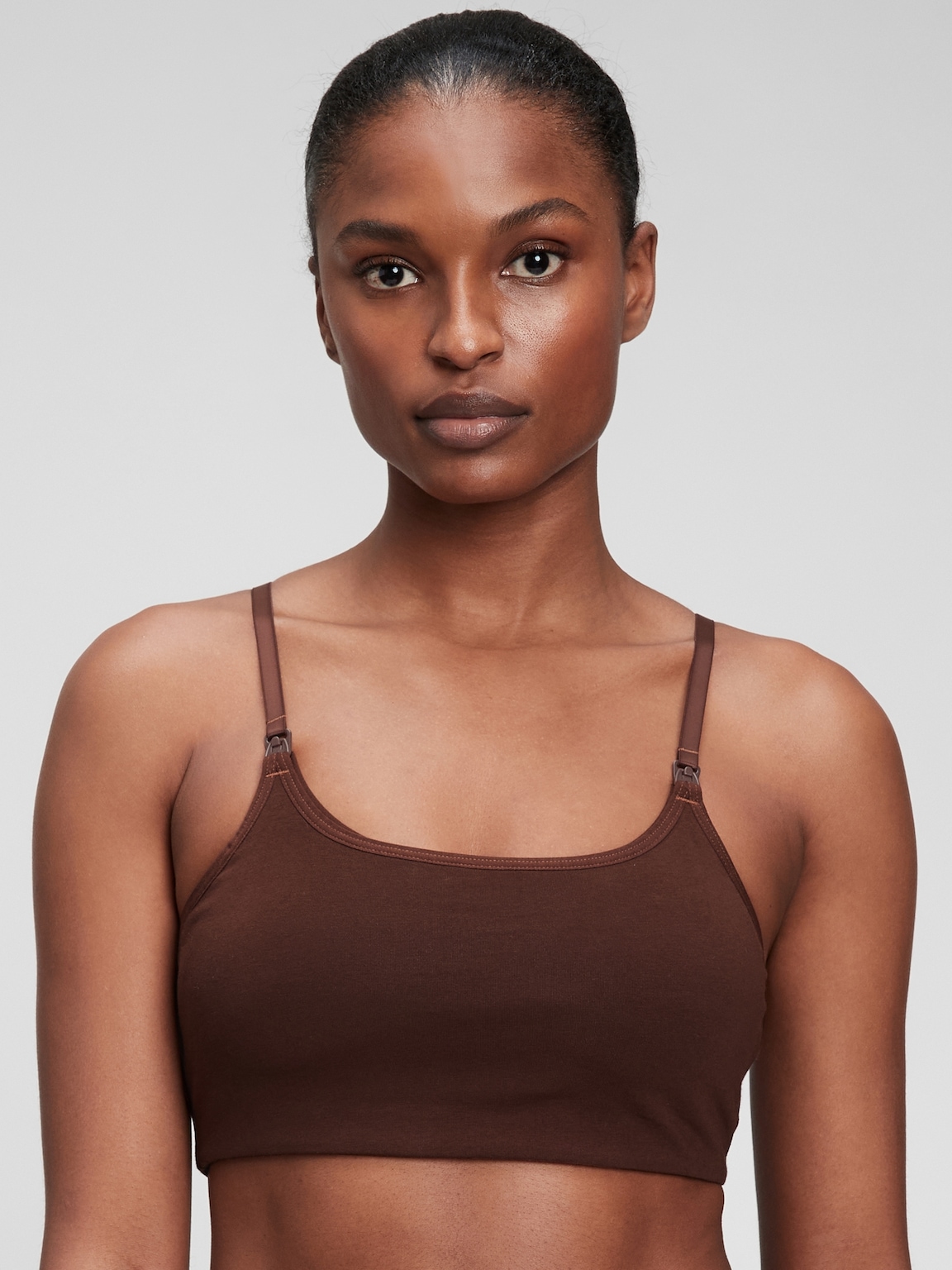 V-Neck Hardware One-Piece Swimsuit