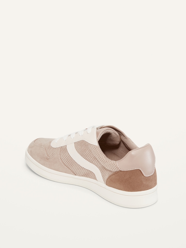 Soft-Brushed Faux-Suede Sneakers