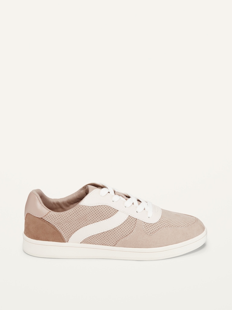 Soft-Brushed Faux-Suede Sneakers