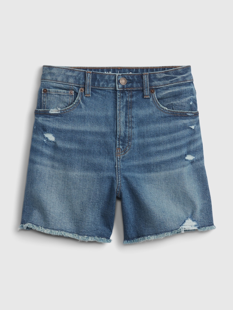 Teen Sky High Rise Denim Shorts