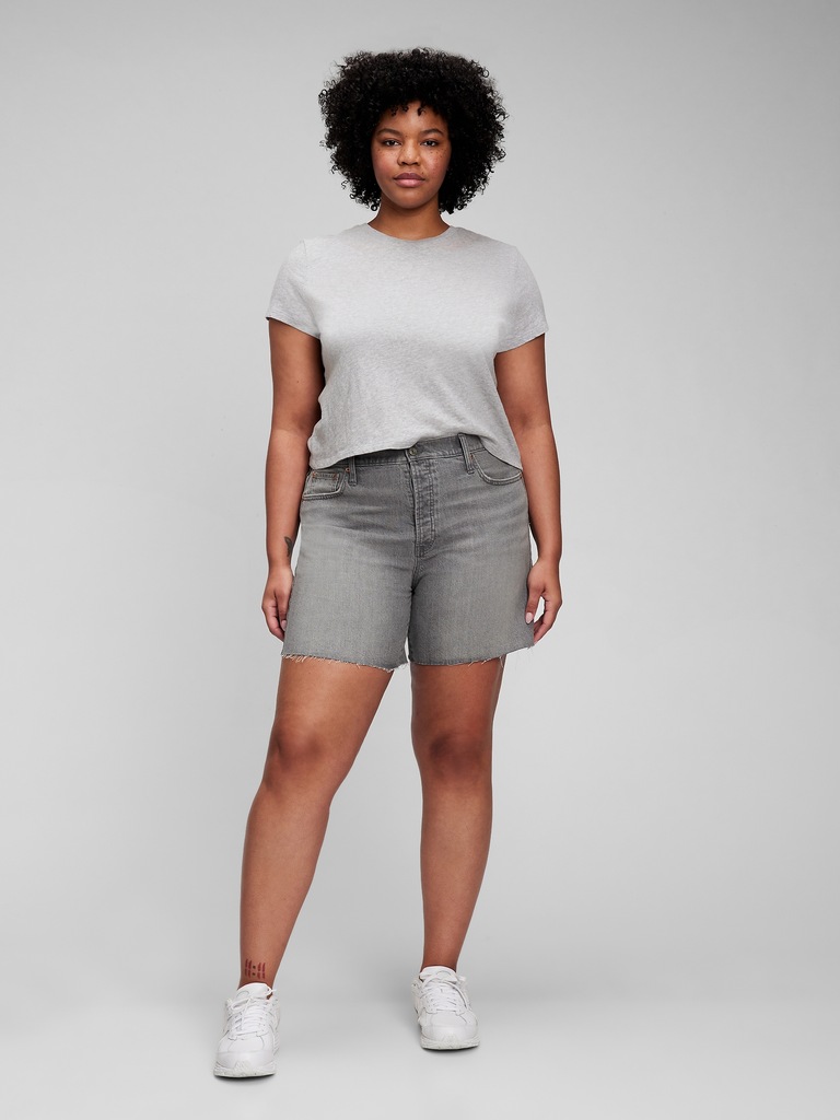 6" High Rise Cheeky Midi Shorts