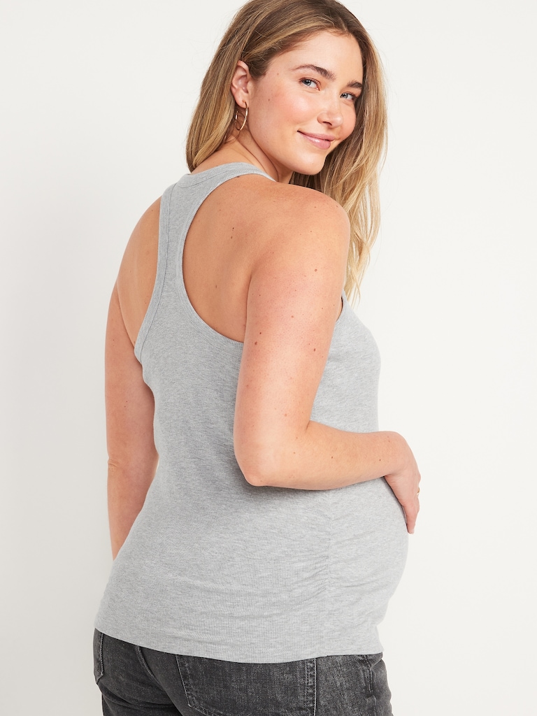 Maternity UltraLite Rib-Knit Racerback Tank Top