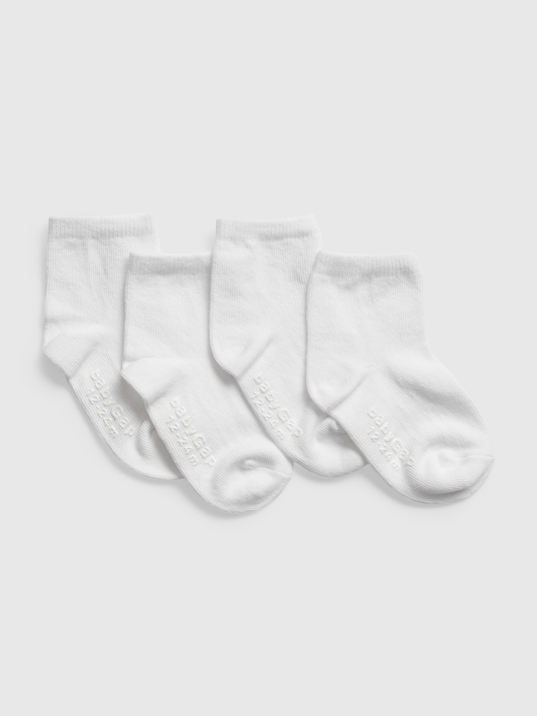 Toddler Quarter Crew Socks (4-Pack)