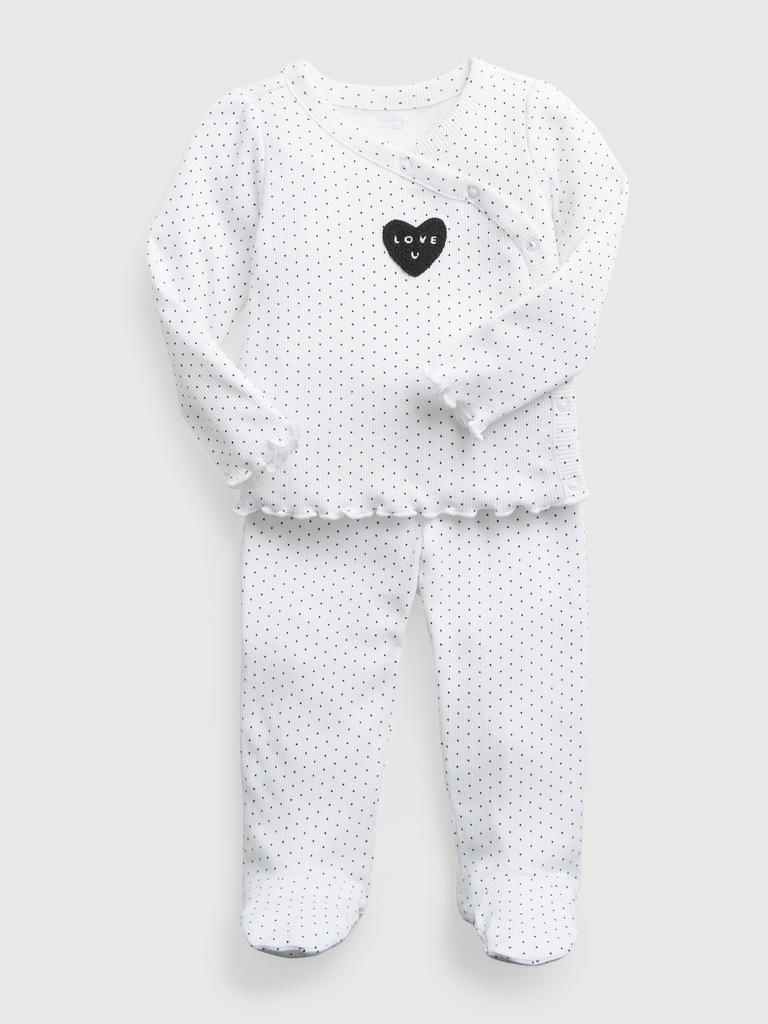 Baby 100% Organic Cotton First Favorite Kimono Outfit Set