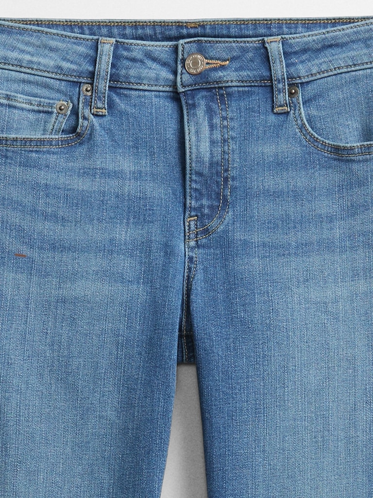 Mid Rise Classic Straight Jeans