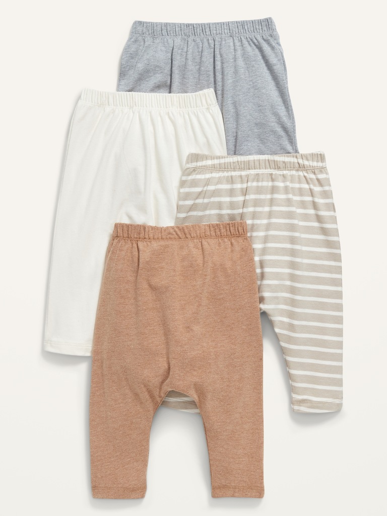 Unisex 4-Pack U-Shaped Pull-On Pants for Baby