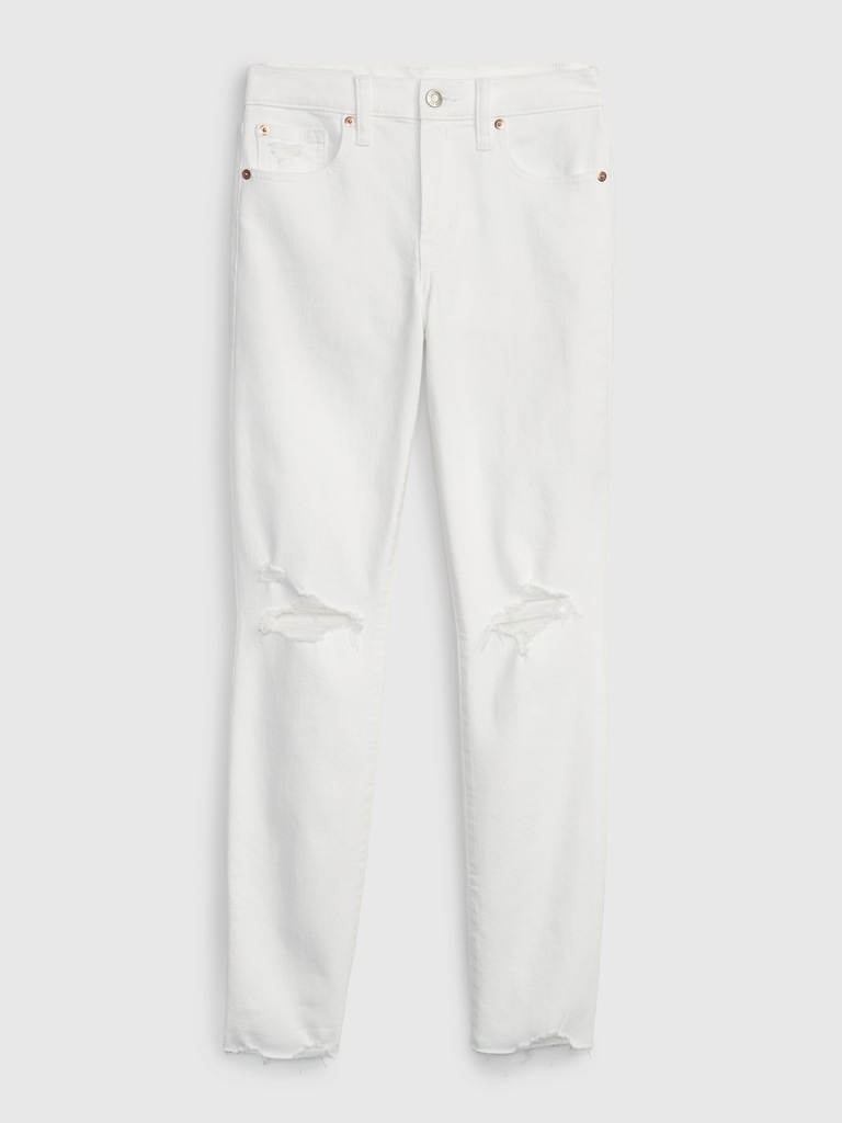 Mid Rise True Skinny Jeans with Washwell