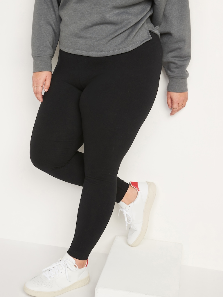 High-Waisted Jersey Fashion Layering Leggings