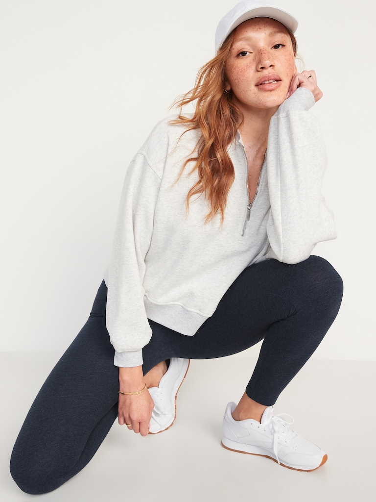 High-Waisted Jersey Fashion Layering Leggings