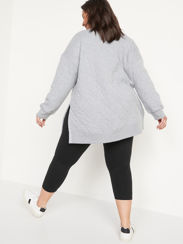 High-Waisted Fashion Layering Cropped Legging