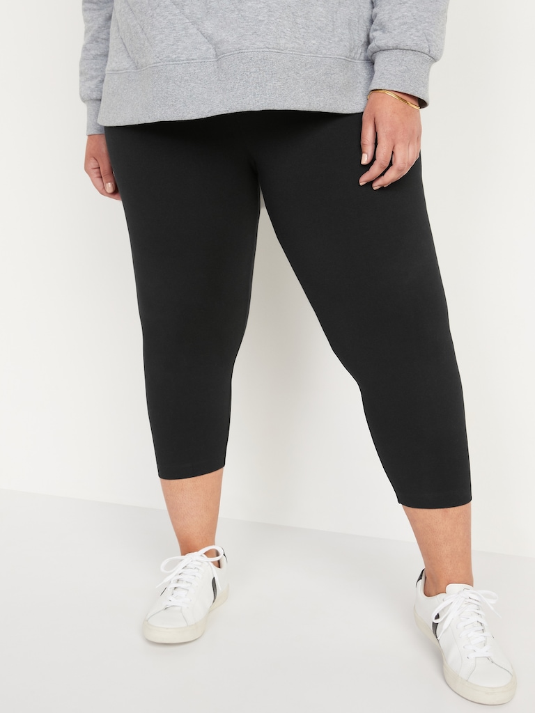 High-Waisted Fashion Layering Cropped Legging