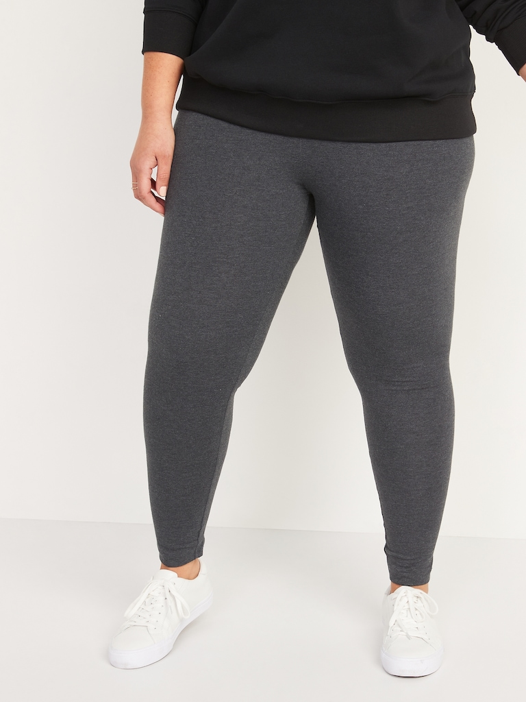 High-Waisted Jersey Fashion Layering Leggings