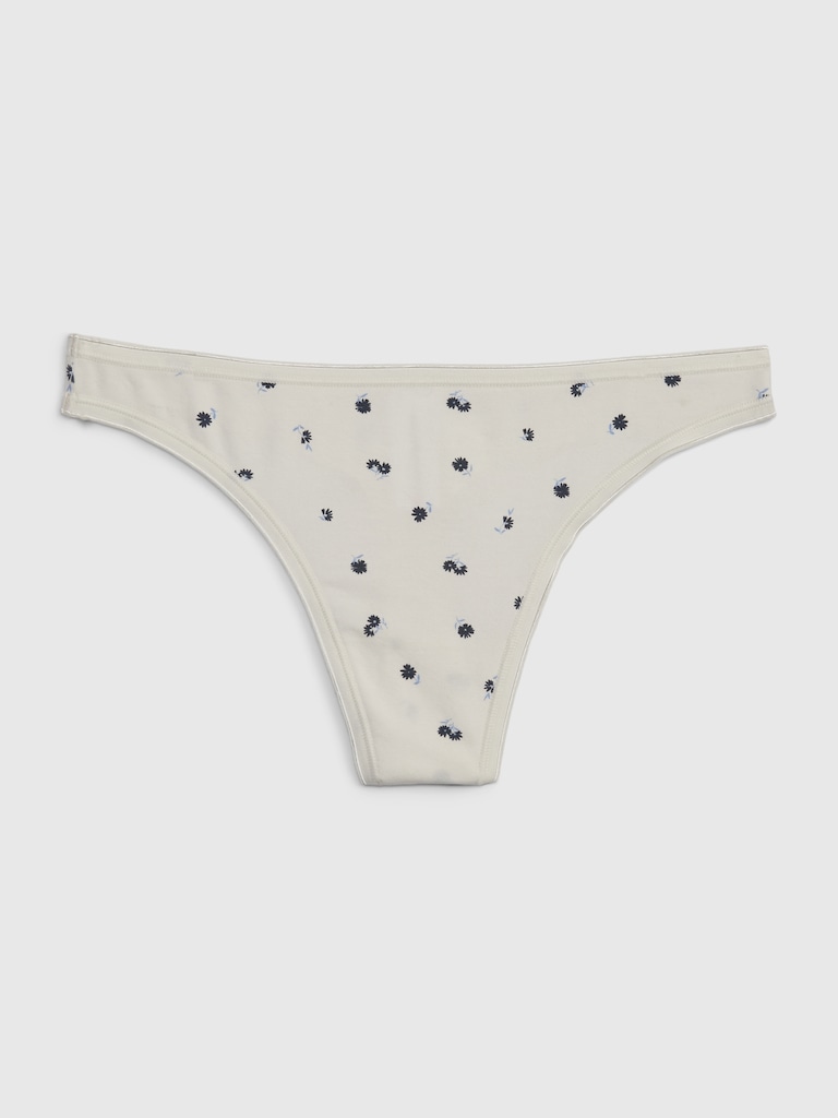 Stretch Cotton Thong